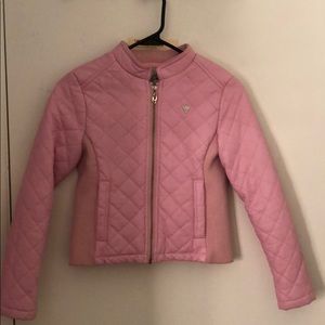 Cute chic pink leather jackets